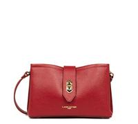 LANCASTER | Top Double - Sac Trotteur Cuir de Vachette Grainé Carmin - In - Blush