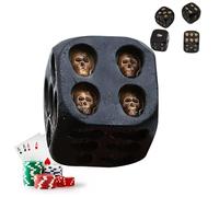 Lance- - 1/5 pièces cube crâne cube Dicè Halloween DiCê | Halloween Horreur DiCè Cubê | Accessoires de table effrayants et décorations de fête effrayantes pour la maison, le bureau