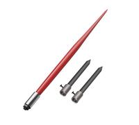 Lance à foin de 49 po capacité 4 500 lb avec 2 lances stabilisatrices pointe à balle de foin avec écrou et manchon hexagonaux