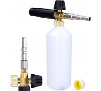 Lance à mousse 1L Avec buse à mousse réglable En laiton Avec adaptateur Pour KEW/ NILFISK ALTO | Pour nettoyeur haute pression Avec filetage 1/4" | Idéal pour pulvérisateur de mousse pour voiture