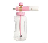 Lance à mousse facile à utiliser pour le lavage à pression, pulvérisation réglable pour un nettoyage personnalisé (rose)