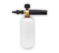Lance à mousse neige pour nettoyeur haute pression Bosch Aquatak/Black & Decker/Norse/Ryobi/Neo, pulvérisateur de lavage de voiture, pistolet à mousse, pulvérisateur réglable de 1 l