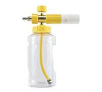 Lance à mousse pour lavage de voiture avec bouton de concentration réglable et capacité de 1 L (jaune)