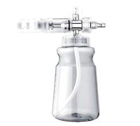 Lance à mousse pour nettoyeur haute pression 1 l avec buse de pulvérisation réglable, crée une couche de mousse riche pour améliorer l'efficacité du nettoyage sur les voitures, motos et autres