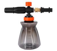 Lance à Mousse pour nettoyeurs Haute Pression Kärcher K2 K3 K4 K5 K6 K7 avec raccord Rapide 1/4 Pouce, Bouteille de 1 Litre pour Lance à Mousse avec buse réglable