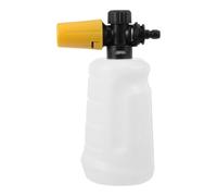 Lance à Mousse Réglable 1/4, Pulvérisateur Plastique 700 Ml | Joint Étanche, Grille Intégrée, Finition sans Traces, Usage Garage et Carrosserie, Jaune