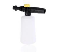 Lance à neige à mousse, haute pression, canon à mousse avec buse de pulvérisation réglable pour pistolet de nettoyeur haute pression avec bouteille de 750 ml, compatible avec Karcher K Series (K2 K3