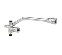 Lance avec Métallique, Tige D’Extension Un-à-Deux avec Vanne en Aluminium | Accessoire Nettoyeur Haute Pression, pour Nettoyage Extérieur, Lavage Auto