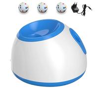 Lance-Balle Automatique pour Chien - Jouet Interactif avec 3 Balles de Tennis Standard, Fonctionnement Sans Fil Intérieur/Extérieur pour Divertir et Exercer Votre Animal | Idéal pour Chiots (Blue)