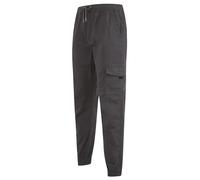 Lance Cotton Twill Cuffed Multi-Pocket Cargo Jogger Pants in Asphalt Grey - Tokyo Laundry - XL/36