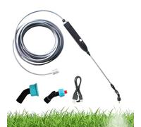 Lance d'Arrosage de Jardin - Lance d'Arrosage Telescopique Rechargeable à Batterie - Fournitures de Jardinage Multifonctionnelles pour l'Irrigation de la Pelouse, du Gazon, des Légumes, des Fleurs et