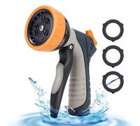 Lance d'arrosage de jardin robuste | Matériel d'arrosage - Buse de pulvérisation avec 9 jets réglables - pour véhicules, animaux, douche extérieure, allée, patio, pelouse, jardin, et fleurs