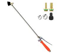 Lance d'Arrosage | Lance de Remplacement pour Pompe,Réglable avec Raccord Rapide et Robinet d'Arrêt pour Arrosage Extérieur Jardin Arbustes Massifs Pelouse Potager Terrasse