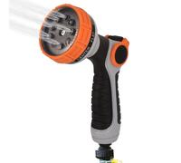 Lance D'Arrosage - Pistolet À Eau | Buse Pour Tuyau Jardin | Haute Pression, 8 Jets Réglables, Joint Caoutchouc Étanche, ABS, Pour Arrosage Pelouse Lavage Auto Nettoyage Maison Jardin