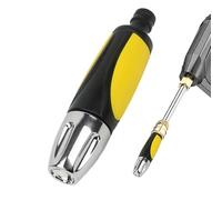 Lance D'Arrosage Pour Jardin,Accessoire Douche En Métal Résistant - Pulvérisateur en Métal pour Tuyau avec Jets Réglables et Robinet d'Arrêt - Pour Arrosage, Robinet, Fleurs et Lavage de Voiture