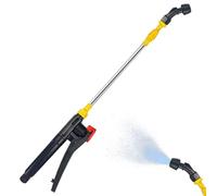 Lance d'arrosage télescopique en acier inoxydable de 45 à 80 cm buse de pulvérisation haute pression pour le nettoyage buse incurvée simple