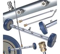 Lance de lavage de châssis 275 bars, 4 buses, raccord rapide 40° 1/4", 2 lances