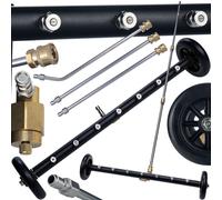 Lance de lavage de châssis 275 bars, 7 buses à 40°, raccord rapide 1/4", 3 lance