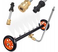Lance de lavage de châssis Rosfix sur roues avec raccord rapide 1/4" - 7 orifice