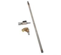 Lance de nettoyage pour radiateur - 4500 PSI Acier inoxydable Double Nettoyeur d'eau / Refroidisseur d'air avec pistolet nettoyeur haute pression, adaptateur et buses pour voitures, camions et engins