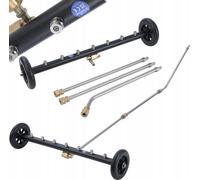 Lance de nettoyage sous châssis 275 bar - 7x buses 40° | 61 cm de large | raccord rapide 1/4" | 3 rallonges en inox - longueur totale 126 cm