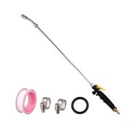 Lance d'extension coudée en acier inoxydable, barre de pulvérisation de rechange, ardillon en laiton de 0,95 cm, buse réglable, valve verrouillable pour jardin, pulvérisateur à dos