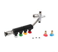 Lance d'extension pour nettoyeur haute pression 35,6 cm Buse de pulvérisation à dégagement rapide pour nettoyage de gouttière et toit (B)