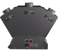 lance-flammes 200W à trois têtes, contrôle DMX512, hauteur des flammes, noir, prise EU