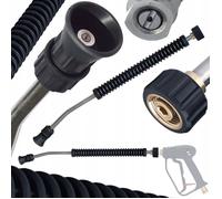 Rosfix Lance Coudée 60cm 15° M22x1.5 - Buse Jet Plat | Acier Inoxydable, Poignée Caoutchoutée | compatible avec nettoyeur haute pression Kärcher HD HDS