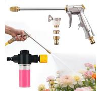 Lance Haute Pression pour Tuyau d'Arrosage,Pulvérisateur Auto Compact à Jets réglables - Lance Multifonction Haute Pression - pour Le Nettoyage et Detailing du Jardin, de la Maison et