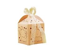 Lance Home® 50 pcs Éléphant de Projet de Mariage baptême dragées Box Boîtes boîte Décoration de Table Bonbon Bonbonnière boîte Cadeau Mariage décoration (Rose)
