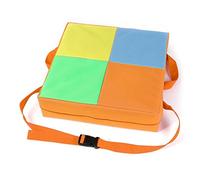 Lance Home Rehausseur Coussin de Chaise Coussin d'appoint en Tissu Oxford et éponge pour salle à manger enfant Orange