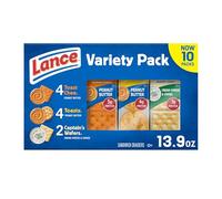 Lance Lot de 10 crackers à sandwich assortis 3 saveurs 10 paquets emballés individuellement 6 sandwichs
