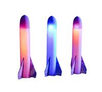 Lance-roquettes Lumineux pour - Lance-roquettes À Pied | Jouet De Fusée Clignotante À Lumière LED | Le Lance-roquettes Lumineux Tire Jusqu'à 100 Pieds | Lanceur De Fusée Légère pour 3+ Vieux G