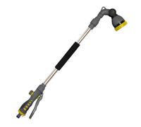 Lance télescopique d'arrosage - 69 à 102 cm - Débit réglable - 8 jets différents - Matériaux durables