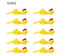Lancement De Catapulte Élastique Jetable,Fronde Amusante Et Délicate,Pratique Du Poussin,Doigt Volant,Oiseaux Collants,Jouet De Décompression,Dinde,20 Pièces - Type Catapult Chick X10