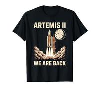 Lancement de fusée Artemis II We are Back Moon Mission T-Shirt