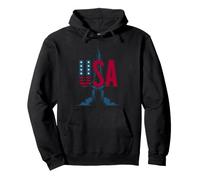 Lancement de fusée Drapeau américain USA Sweat à Capuche