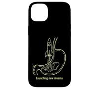Lancement de Nouveaux rêves Rocket Stomach Design Coque pour iPhone 14 Plus