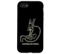Lancement de Nouveaux rêves Rocket Stomach Design Coque pour iPhone SE (2020) / 7/8