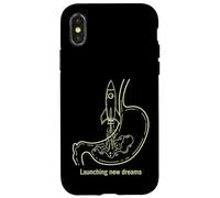 Lancement de Nouveaux rêves Rocket Stomach Design Coque pour iPhone X/XS