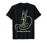 Lancement de Nouveaux rêves Rocket Stomach Design T-Shirt