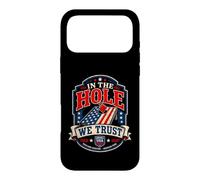 Lancement de Pouf Patriotique Cornhole in The Hole We Trust USA Coque pour iPhone 17 Pro Max