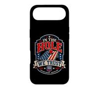 Lancement de Pouf Patriotique Cornhole in The Hole We Trust USA Coque pour iPhone Air