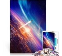 Lancement d'un Vaisseau Spatial Puzzle 1000 pièces pour Adultes Coupe de précision Renforcer l'amour Entre Les Couples 38x26cm