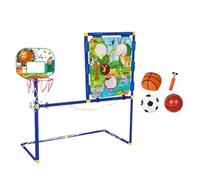 Lancer De Football,Ensemble Filet De Football Et Panier De Basketball,Ensemble De Panier De Basketball Extérieur | Pour Fête Carnaval Anniversaire Jardin Cour Extérieur Festival Automne Garçons Filles