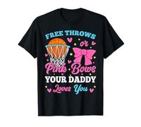 Lancers francs ou nœuds roses Papa aime vous révéler le sexe T-Shirt