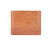 Lancetti Portefeuille Homme en Cuir Véritable, Slim Petit avec Porte-Monnaie et Boîte
