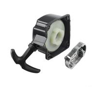 Lanceur à traction et poulie pour débroussailleuse GARDENLINE 40-5, lanceur en nylon PA6 et aluminium noir, entraxe de perçage 66,5 mm, pièce de rechange pour débroussailleuse de jardin