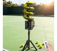 Lanceur Automatique Balles Tennis,Machine Balles Tennis,Pressuriseur Balles Tennis,Lanceur Balles Tennis Réglable,Machine Service Tennis Avec Alimentation Précise Et Efficace/Piles machine+net